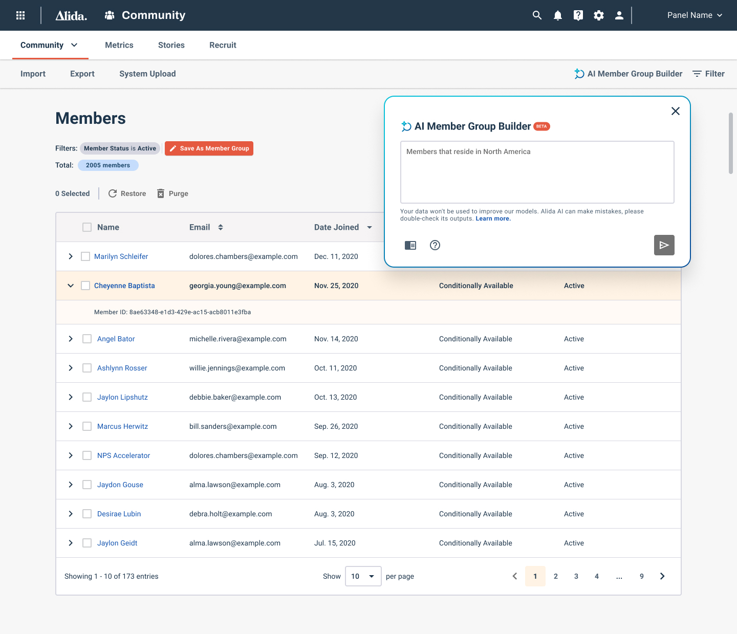 Member Group Builder